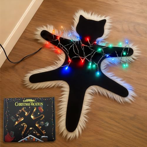 Tapete decorativo gato frito con luces LED miniatura 1