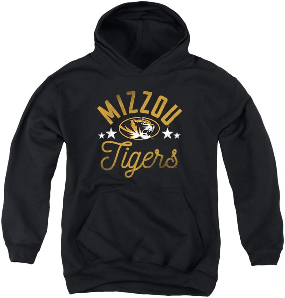 University of Missouri Official Tigers Youth Kids Boy/Girls Pull-Over Hoodie Sweatshirt