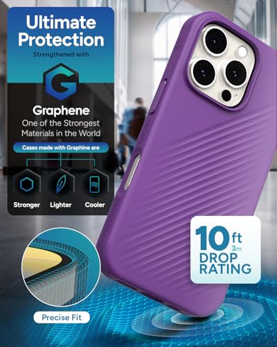 Coque iPhone 16 Pro écologique design violet pour le quotidien - 4