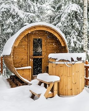 outdoor sauna and cold plunge combo
