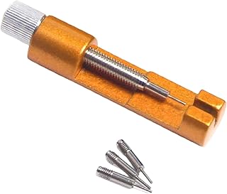 Hellery 時計バンドリンク取り外しツール ストラップリンクピンリムーバー 時計ブレスレットストラップ調整用メンテナンス, 金