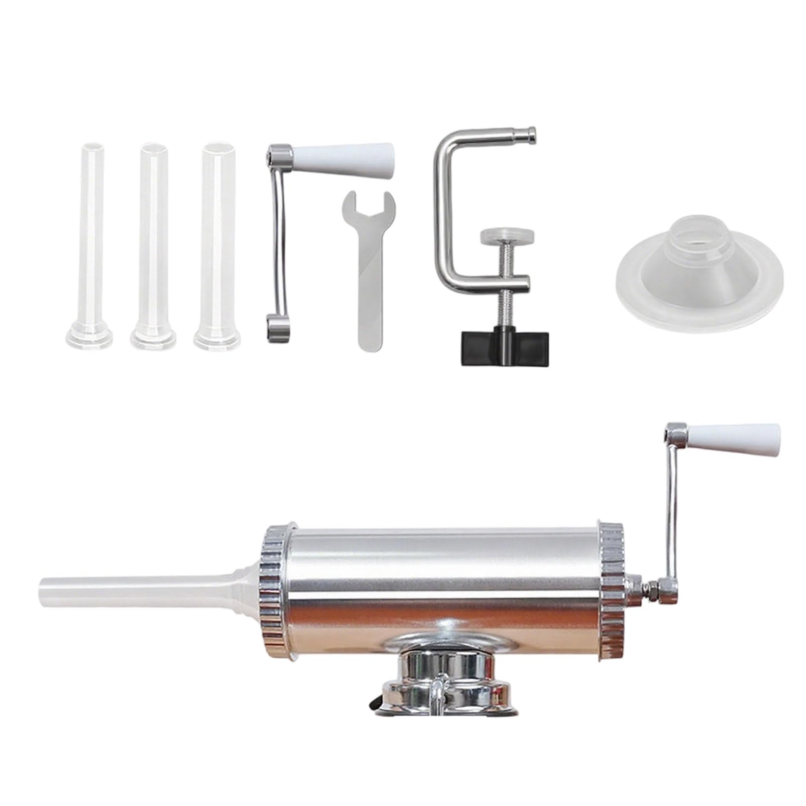 Msioytog Horizontal Plan Frankfurter Stuffing Equipment Aluminum Build Ergonomic Grip for Smooth Kitchen Operations Home Use Aluminum Mixture Frankfurter Pad