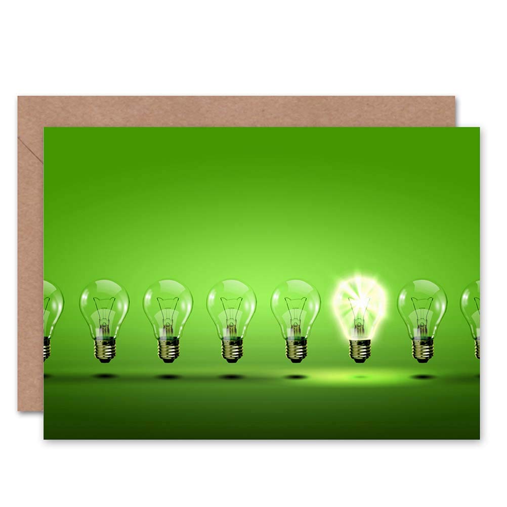 Artery8 - Greeting Card - Light Bulb Art - Just to Say