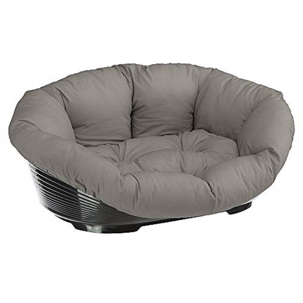 Ferplast Hundebett Hundesofa Katzenbett Hundematte Sofa' 12 Kunststoffkorb mit Waschbarem Gepolstertem Hundekissen, 114 x 83 x h 37 cm.
