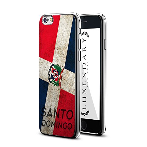 Santo Domingo Flag | Luxendary Chrome Series Designer case for iPhone 6/6s in Silver Trim