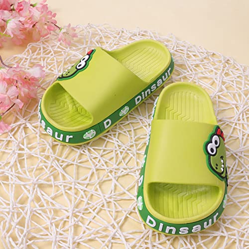 Toddler Kids Slip on Slide Sandals Dinosaur Slides Boys Girls Slippers Cute Open Toe Thick Sole Tap Shoes for Girls4
