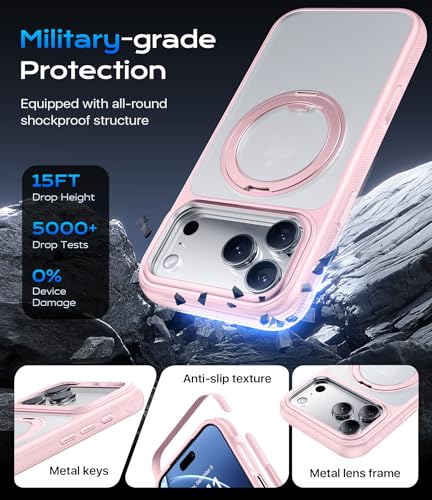 Image of iPhone 17 Pro Max Case with Stand for Women, Strong Magnetic for iPhone 17