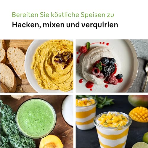 Braun Stabmixer MultiQuick 5 Pro MQ55236M - Elektrischer Stabmixer mit 25 Geschwindigkeiten, EasyClick Plus System für Zubehör, 3-teiliges Zubehör-Set, 1000 Watt, Schwarz 5