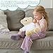 4 PCS Stuffed Bear Basic T Shirt Clothes for 10-12Inch/12-15.7 Inch, T Shirt Classic Crew Neck Bear, Cute Tiny Clothes DIY Bear Toy (for 10-12 Inch,White)