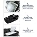 TENRAI 5 Pack (2 Large & 3 Medium) Delicates Laundry Bags, Bra Fine Mesh Wash Bag, Zippered, Protect Best Clothes in The Washer (5 Black, Set of 5)