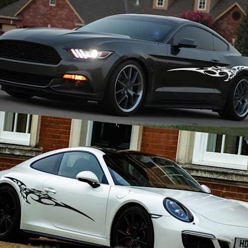 Auto side body stickers bleu pour masquer les rayures et relooker