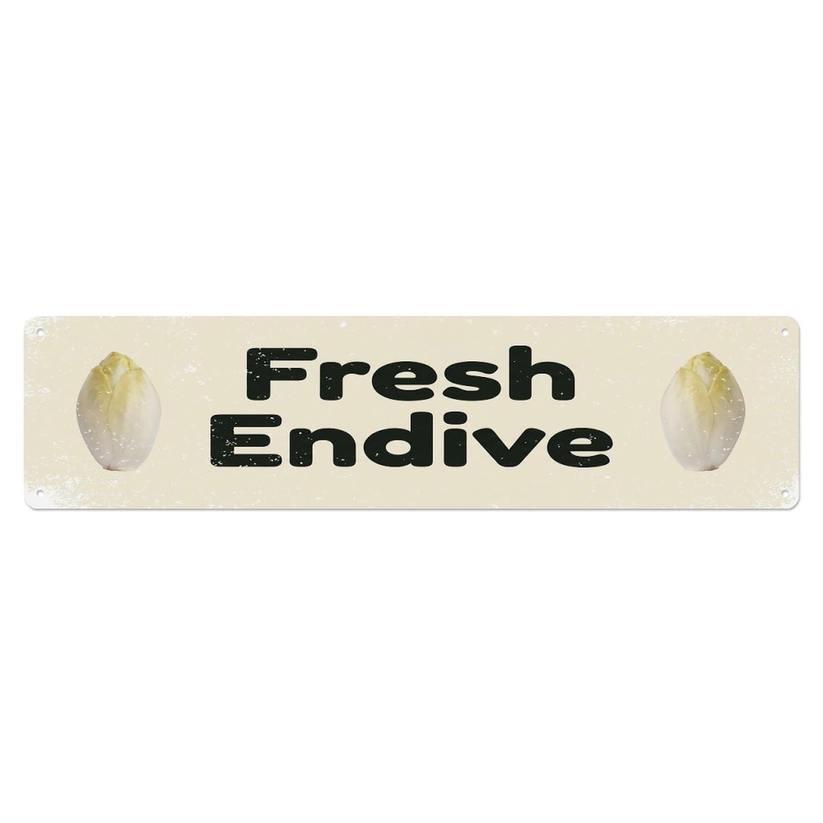 Vintage Fresh Endive Rustic Kitchen Fruit Metal Tin Sign