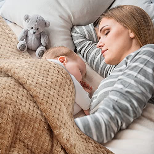 10 Pieces Baby Blankets Soft Fuzzy Blanket Neutral Toddler Blanket Warm Crib Blanket Cozy Receiving Blanket For Toddler Infant Newborn Stroller Travel Supplies, 10 Colors #TOP5