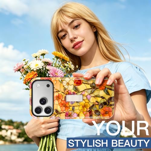 Coque iPhone 17 Pro antichoc orange anti-chute avec sangle de doigt réglable - 5
