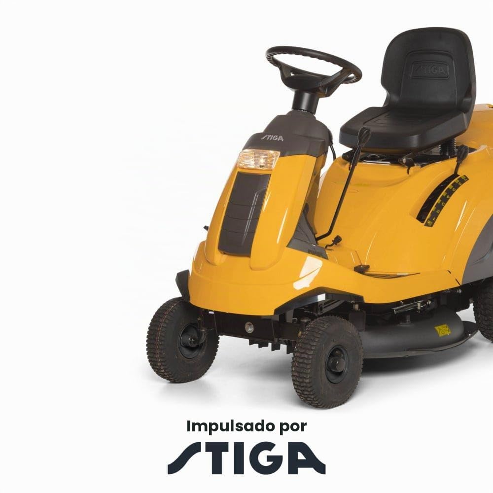 STIGA Cortacésped Combi 372 - Motor 414cc ST 400, cubierta de 72 cm, transmisión hidrostática, depósito de recolección de hierba de 170 l, tapón de mantillo incluido