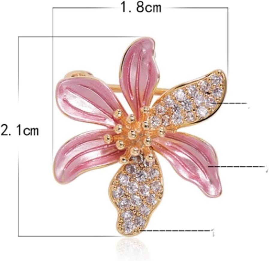 Flower Brooch Japanese Versatile Atmospheric Corsage Sweater Pins Fixed Personality Accessories(A), Size
