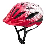 KED Unisex Jugend Street Jr. Pro Fahrradhelm, pink White matt, S (49-55cm)