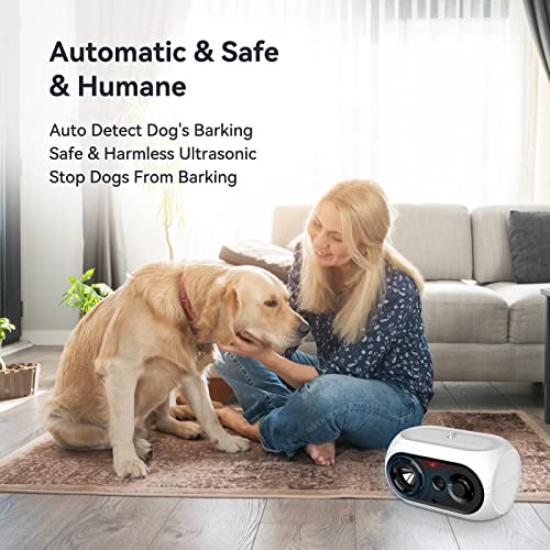 Anti Barking Device, Ultrasonic Dog Barking Control Devices, 50 Ft Rechargeable Durable Stopping Bark Dog Training Device Deterrent Stopper With 3 Adjustable Level Safe Humane For Dogs, Indoor/Outdoor #TOP1