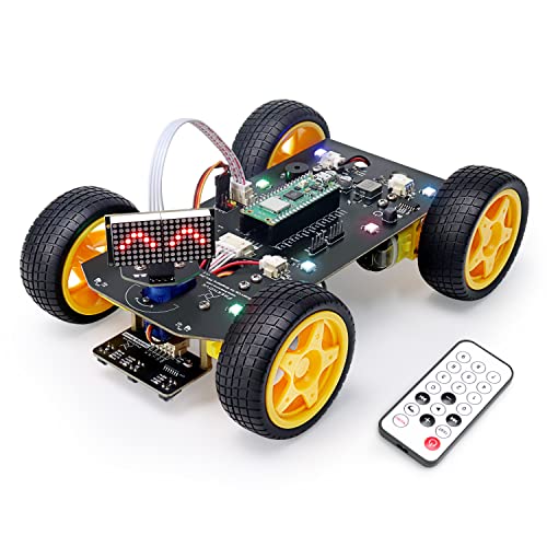 Freenove 4WD Car Kit for Raspberry Pi Pico W (Included) (Compatible with Arduino IDE), Dot Matrix Expressions