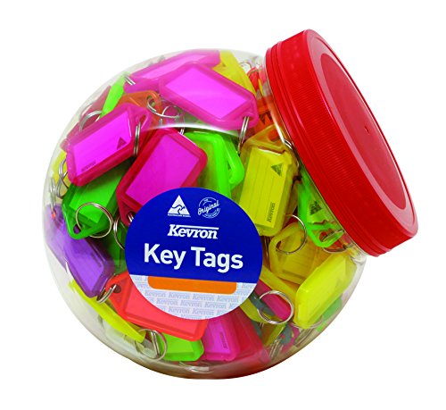 Organice sus llaves con KEVRON CLICKTAB KEYRING tub 15 surtidos para escuelas