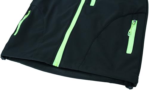 Miniatura 24 de M2C Chaqueta cortavientos con capucha y forro polar para niños y niñas Rosa,Azul ártico,Negro -,Azul,Rosado,Rosa