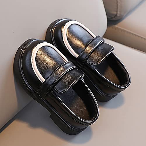 EnJoCho Kids Sport Shoes Toddler Boys Girls Dress Shoes PU Leather Wedding School Loafer Flats Boys Dress Shoes4