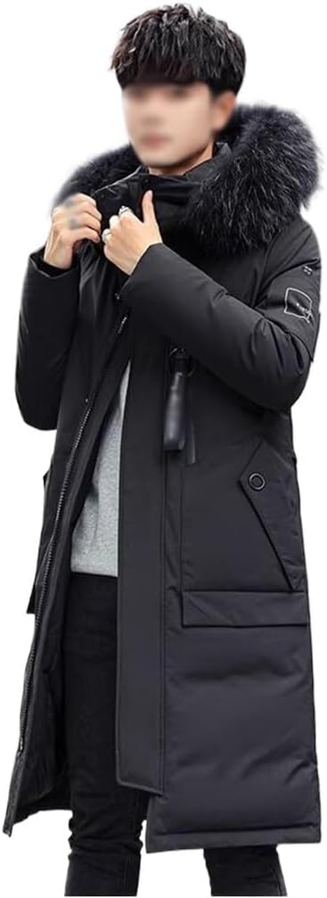 VIDI Men in winter thick long over the knee coat Parker down jacket to keep warm
