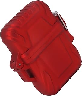 2 Pçs Capa de Isqueiro de Tocha IP56 à Prova D'água Segura Portátil Tocha Capa de Isqueiro Tocha Capa de Isqueiro à Prova D'água para Casa Ao Ar Livre Acampamento Caminhadas (Vermelho)