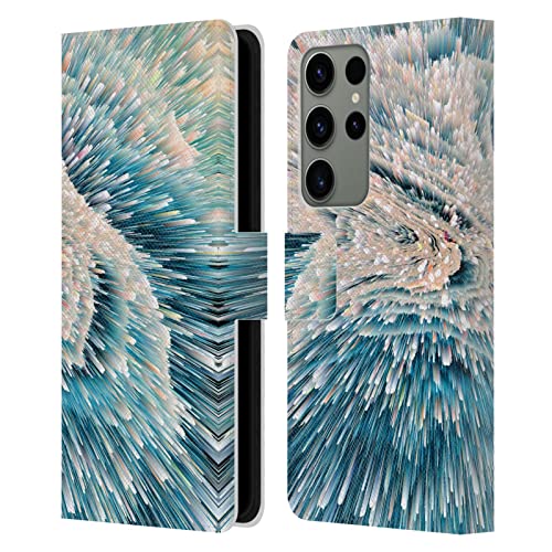 Étui portefeuille cuir Samsung S23 Ultra 5G idéal pour voyager léger avec le design Nuages