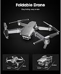 Drone with Camera 4k, Quadcopter UAV with Thermal Imaging Camera Video 3-axis Gimbal 34 Min Flight Time, Gravity Sensor Function, One Key Take Off/Land Silver 1080P (Silver 1080p)