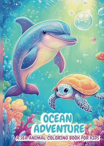 Mini Ocean Adventure: A Sea Animal Coloring Book: Travel-Sized Edition for Toddlers, Preschoolers & Kids Ages 2–10 (Color & Grow: Creative Coloring, Puzzle & Activity Books for Curious Kids) image 2