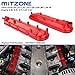 Red Valve Cover Set Left & Right Compatible with Silverado Sierra Express Savana Avalanche Suburban Trailblazer Tahoe Yukon Escalade Camaro Corvette CTS-V Firebird 4.8L 5.3L 5.7L 6.0L 6.2L 1999-2008