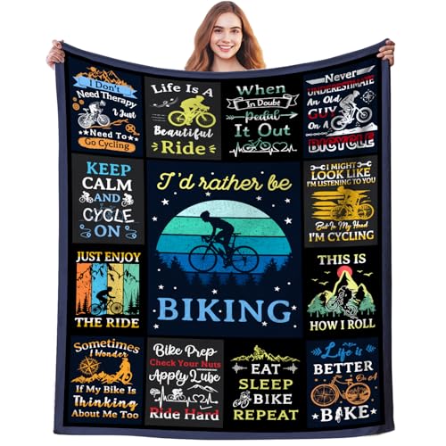 DikiTeenz Bicycle Cycling Blanket Mountain Biking Gifts for Men Women Kids...