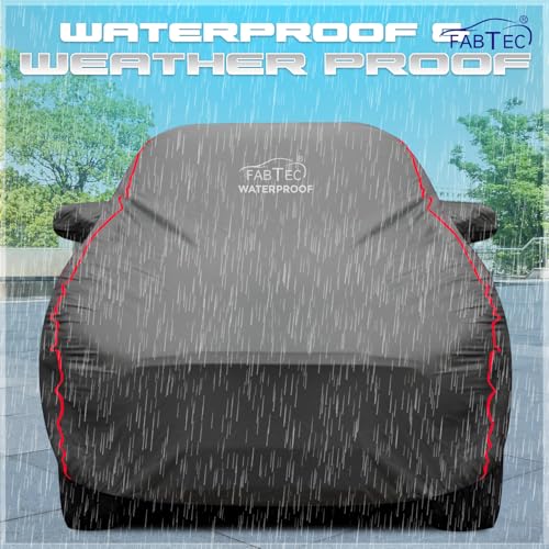 FABTEC Waterproof Car Cover for Maruti Ciaz, Grey - Image 3
