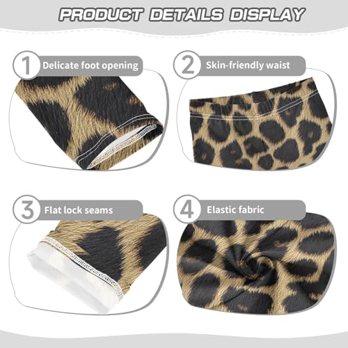 Girls Leggings Leopard Print Soft Toddler Leggings for Girls Kids Pants Size 4T-10T3