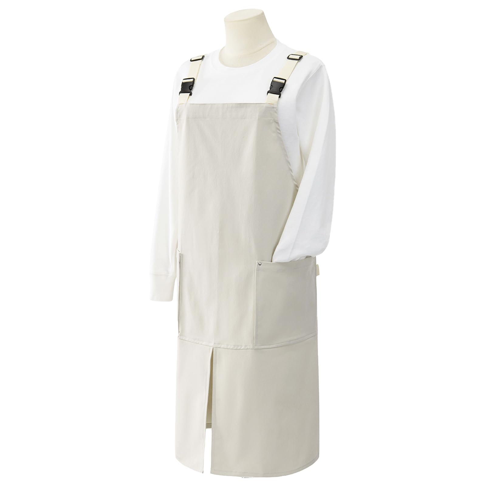 Buxuaaaa F Canvas Utility Apron Or Kitchen And Dining Staf With Spacious Ront Pockets Or Storage Waterproo Canvas Apron