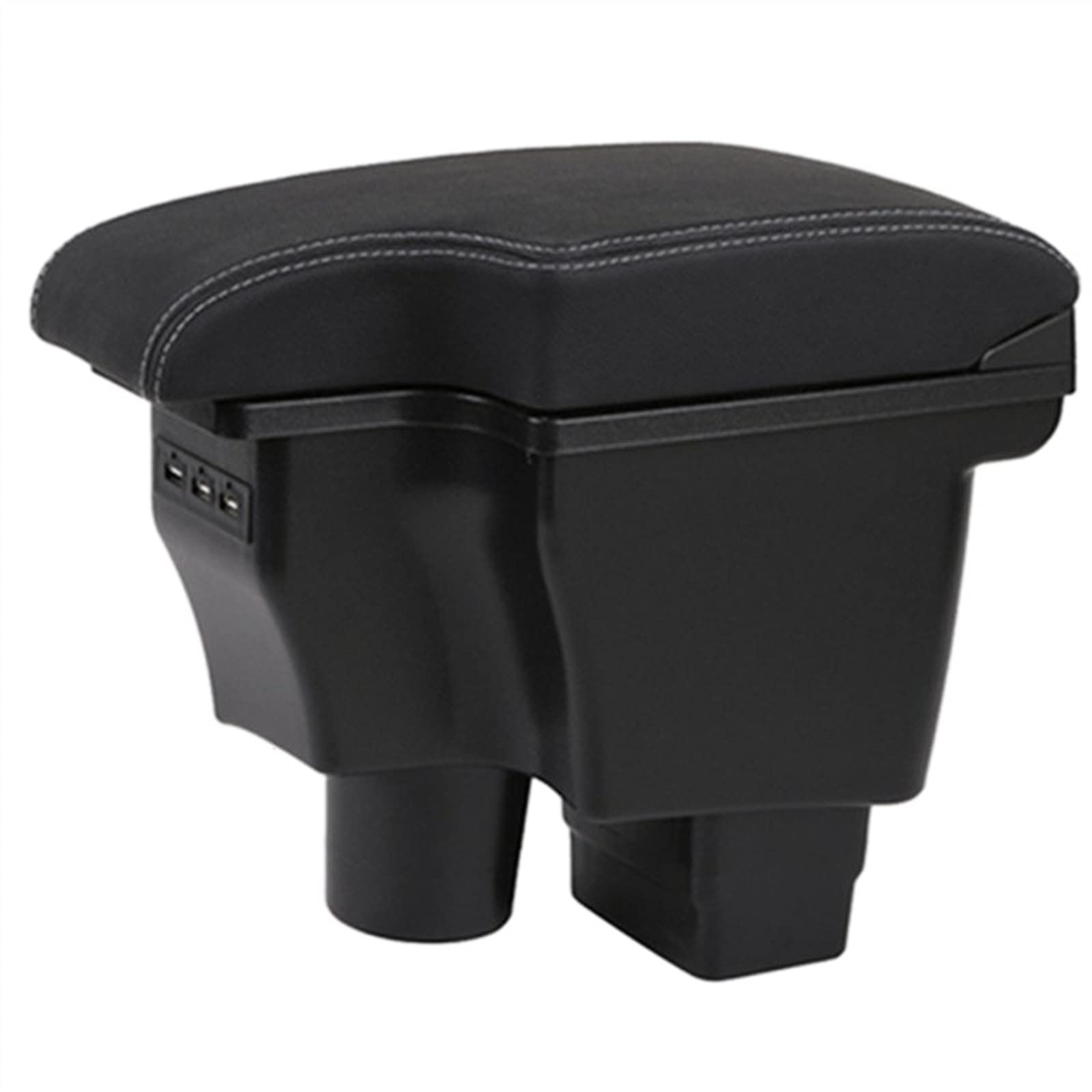 BoîTe Rangement Accoudoirs Fibre De Carbone Pour Mazda CX-3 Accoudoir Rénovation Pour 2 Skyactiv Version Cx3 Voiture Boîte Rangement Charge Avec USB