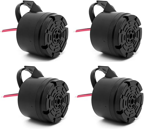 Miniatura 10 de Alarma universal de respaldo impermeable de 10-24 V 100 dB con soporte de spray de plástico negro