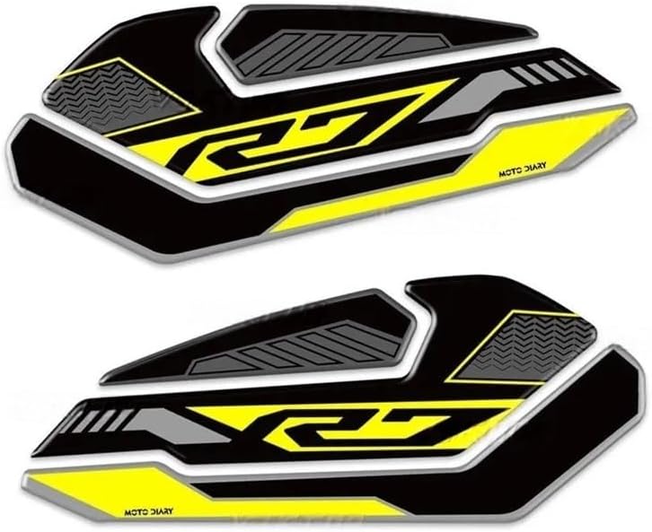 3D Resin Tank Pad Sticker Motorcycle Fuel Tank Protection Decal for R7 YZF R7 YZFR7 2021-2024 2023 2022 Tanks Pads Decals