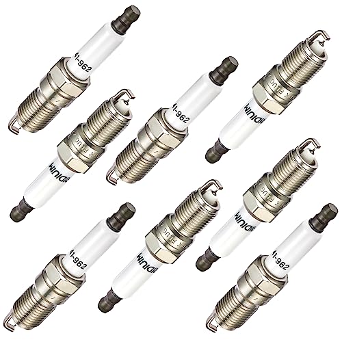 Image of BDFHYK Set of 8 Iridium Spark Plug Compatible with Allure LaCrosse CTS Escalade Avalanche Express Silverado Tahoe Envoy Savana Yukon H2 H3 G8 Grand Prix 9-7x Engine Replacement for 41-962 19299585