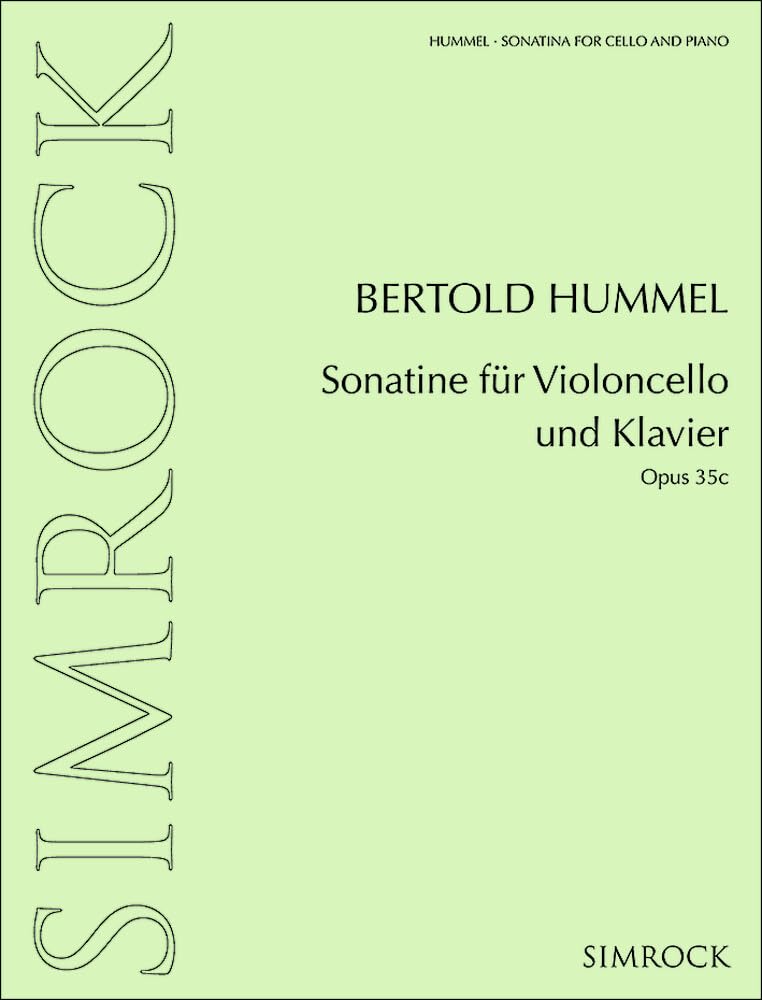 Sonatine für Violoncello und Klavier: op. 35c. Violoncello und Klavier.