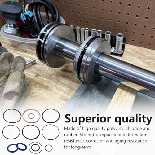 Image of 2024 Upgrade Replacement Hydraulic Log Splitter Cylinder Rebuild Seal Kit for 4.0 inchBore x 1.75 inch Rod Cylinder,for Huskee Log Splitter Parts Hydraulic Cylinder Rebuild Kit