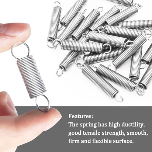 Image of 20PCS Extension Spring 1 /4 Inch x 1-1 /2 Inch Zinc Plated Extension Springs for Home Repairs & DIY