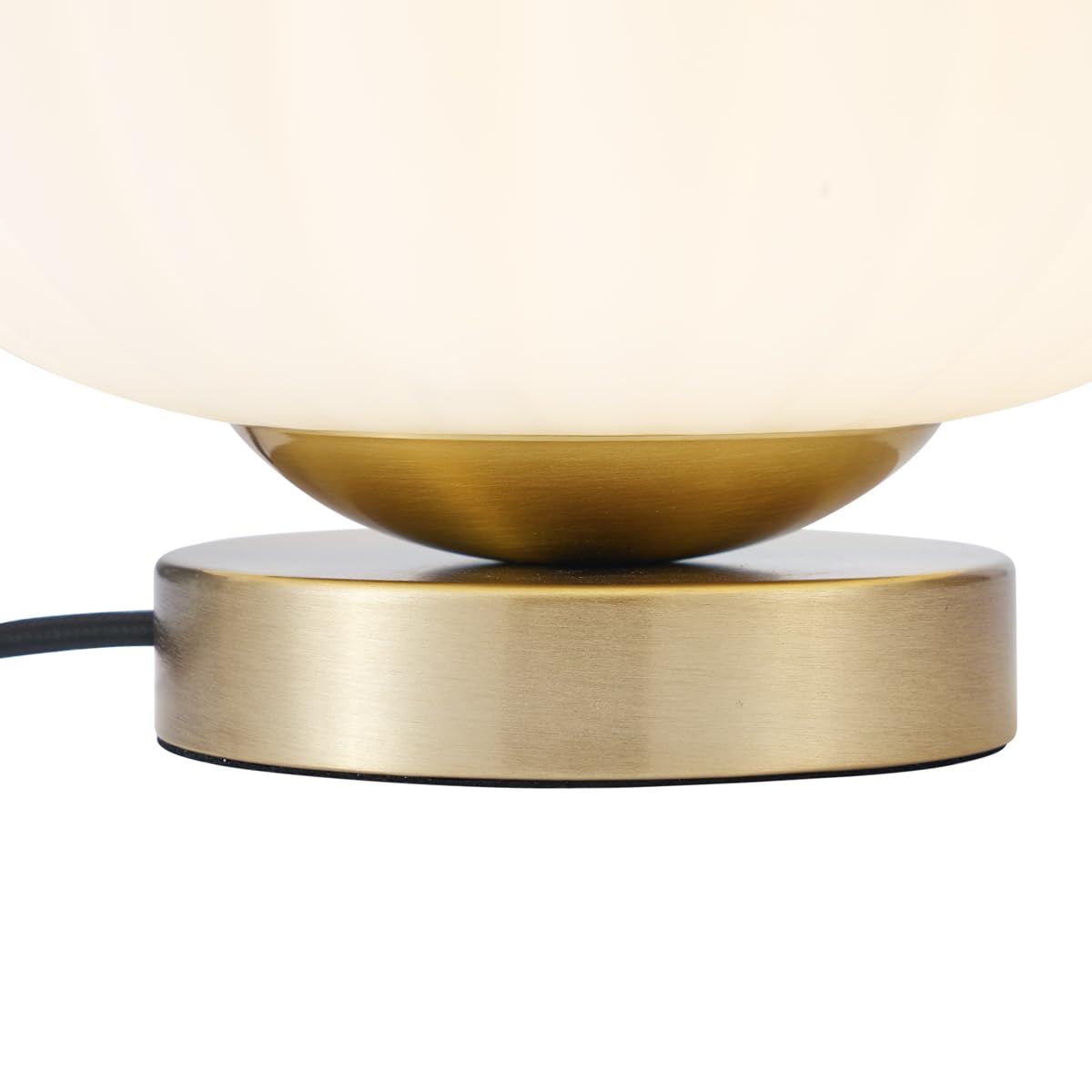 Qazqa lámpara de mesa con vidrio latón 19.5 cm Mochi