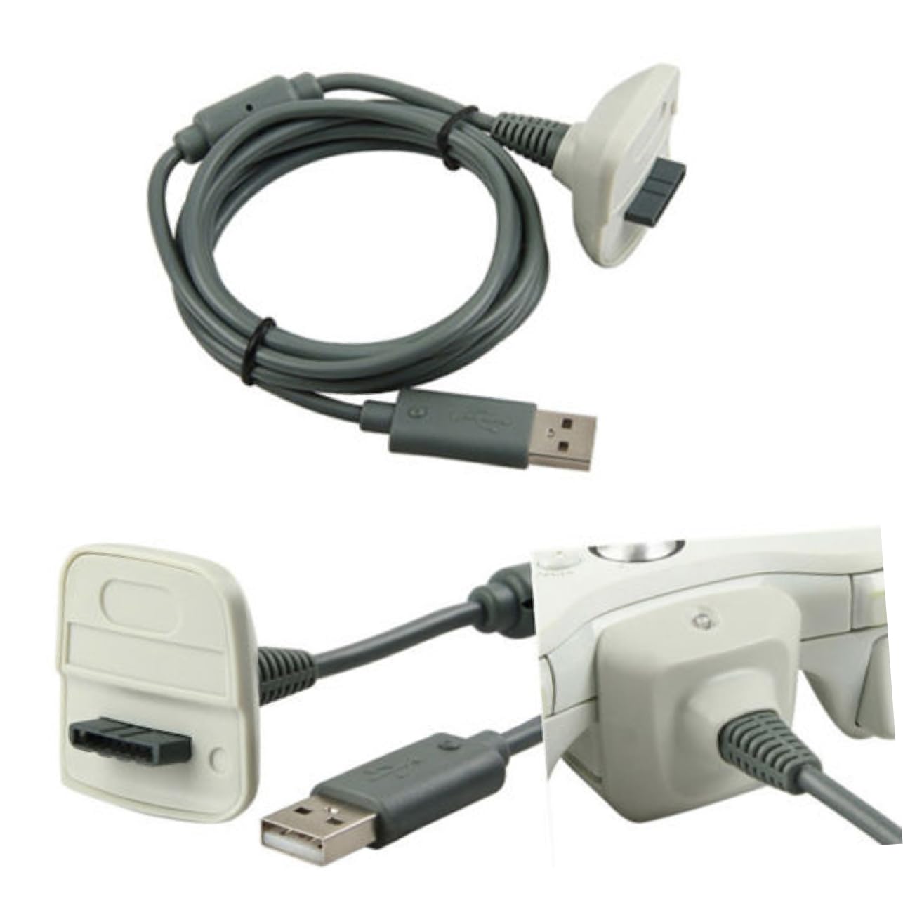USB Charging Cable USB Cable for 360 Controller Xbox360 Charger Cable