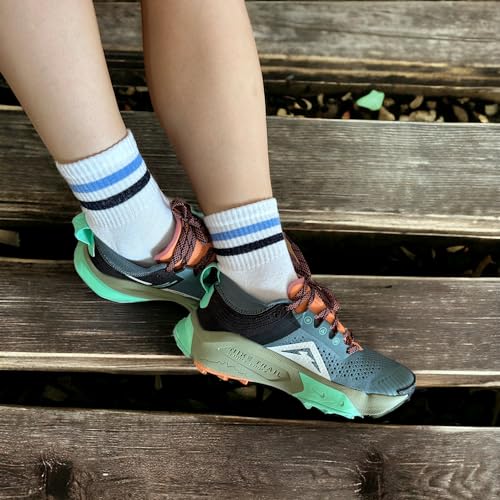 Training Cotton Cushioned Striped Ankle Socks (6 Pair)2