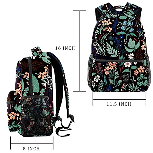 Sac à dos motif floral au design multicolore original et compartimenté