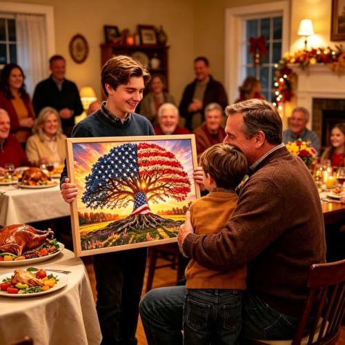 Puzzle bandera americana 1000 piezas para decoración patriótica interior de hogar 2