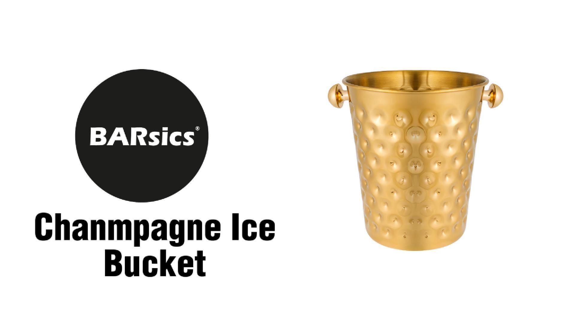 Amazon.com: BARsics 5-Quart Metal Golden Champagne Bucket
