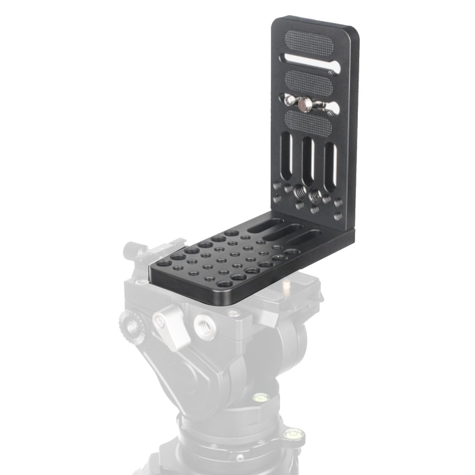 Asixxsix Placa de Queso para cámara, Soporte en L, Placa de liberación rápida con Orificios roscados de 1/4" y 3/8", conmutación Vertical/Horizontal para trípode y estabilizador